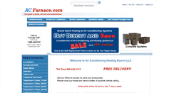 Desktop Screenshot of airconditioningheatingsource.com