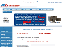 Tablet Screenshot of airconditioningheatingsource.com